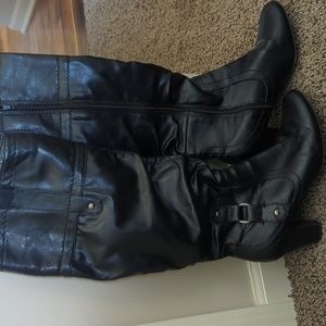 Tall black boots
